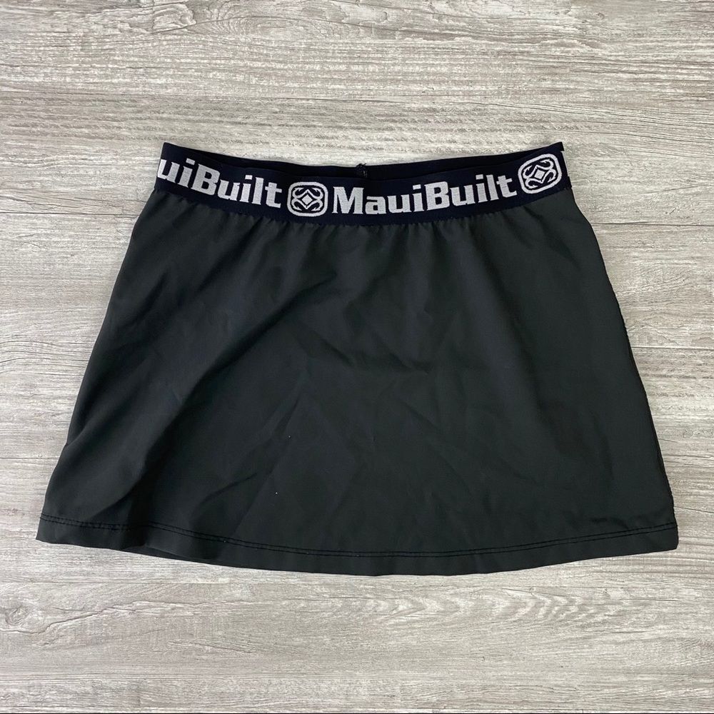 Mauibuilt Black Athletic Skirt